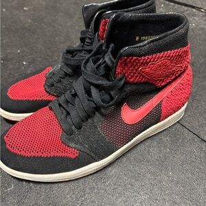 Nike Air Jordan 1 High Knit Red and Black